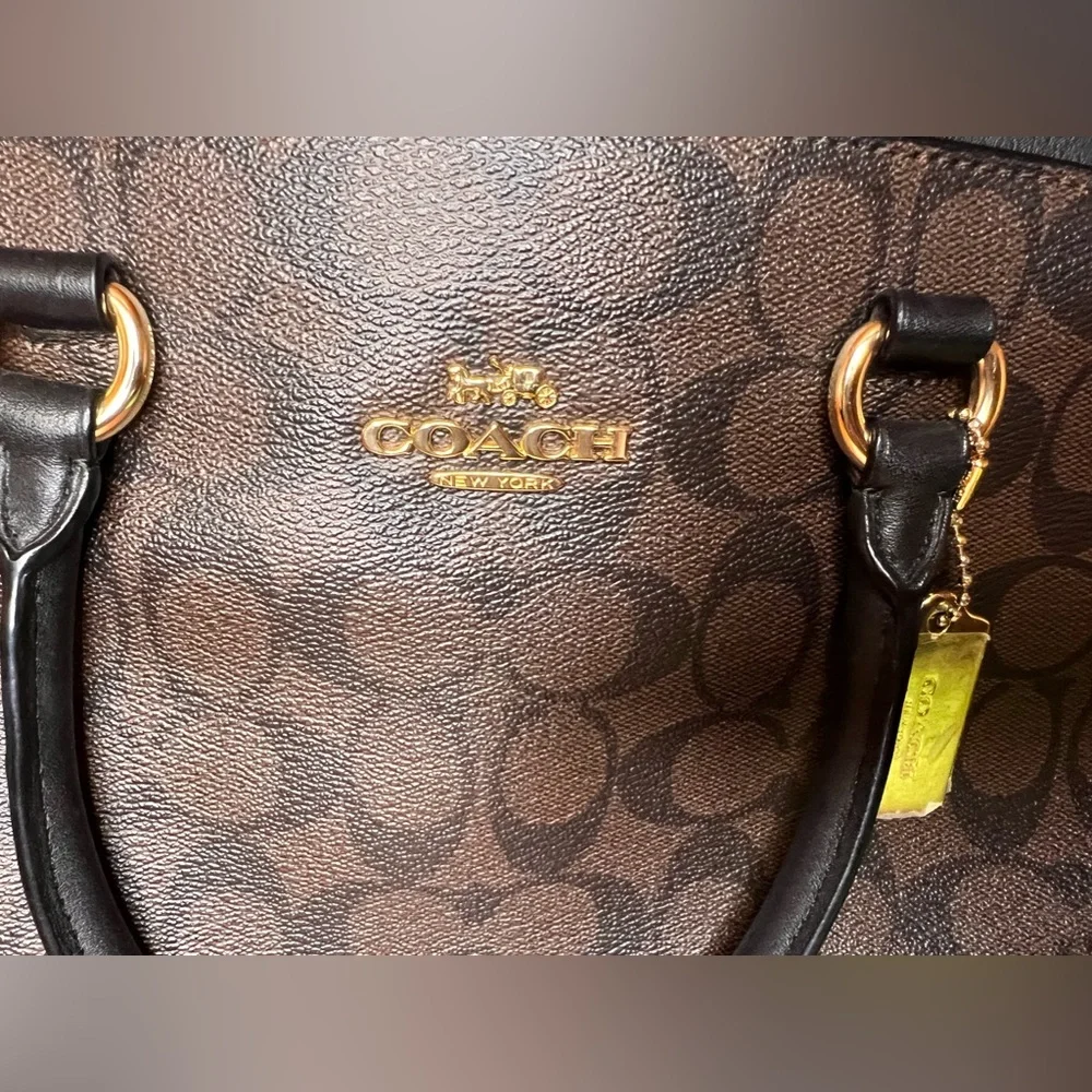 COACH Mia Satchel In Signature Canvas - Picture 3 of 12